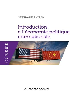 cover image of Introduction à l'économie politique internationale